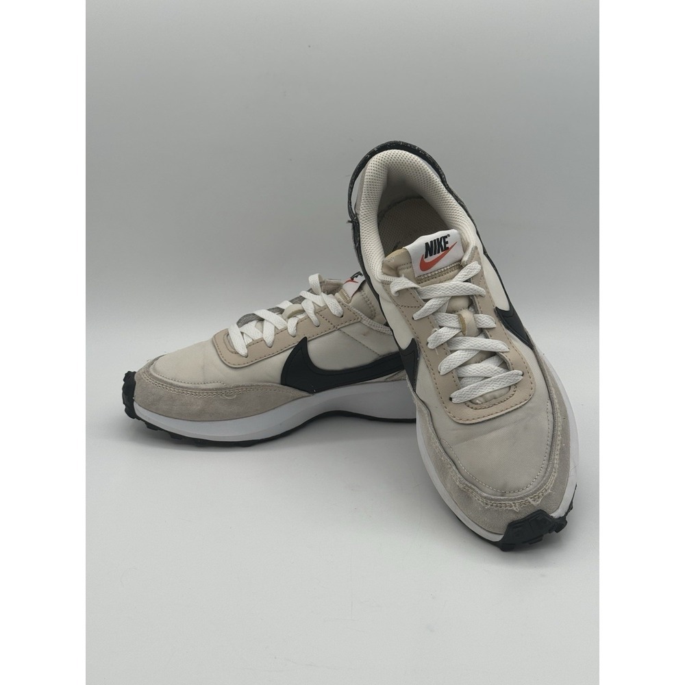 Nike WMNS Waffle Debut [DH9523-102] Women Casual Shoes Sanddrift/Black Sz 7.5 - Picture 10 of 12